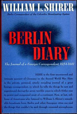Cover of the first edition of Berlin Diary by William L. Shirer