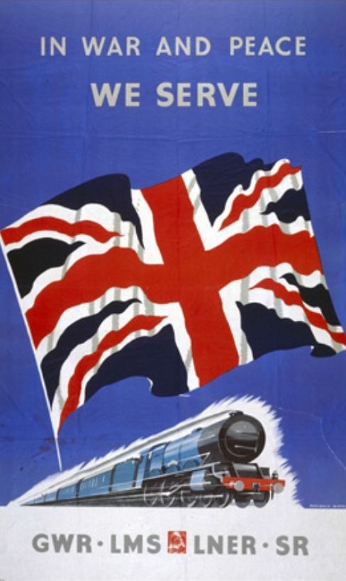 British railway poster, WWII