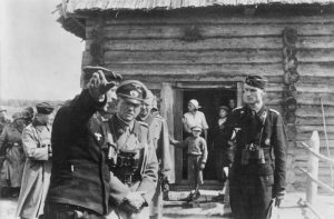 Gen. Heinz Guderian at a forward command post for one of his Panzer regiments near Kiev, Ukraine, 31 July 1941 (German Federal Archive: Bild 183-L19885)
