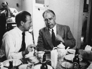 Werner Heisenberg and Niels Bohr at Copenhagen Conference, 1934 (US Department of Energy photo)