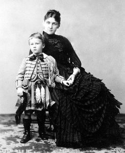 Sara Delano Roosevelt with son Franklin, 1887 (Franklin D. Roosevelt Library Public Domain Photographs)
