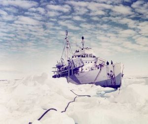 USCG cutter Northland in Greenland, 1944 (US Coast Guard photo)
