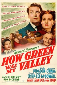Twentieth-Century Fox movie poster for How Green Was My Valley, 1941 (public domain via Wikipedia)