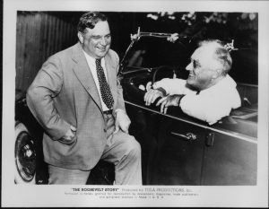 Franklin D. Roosevelt and Fiorello La Guardia in Hyde Park, 27 August 1938 (US National Archives: 196764)