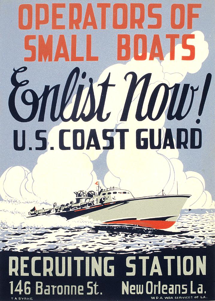US Coast Guard recruiting poster, WWII