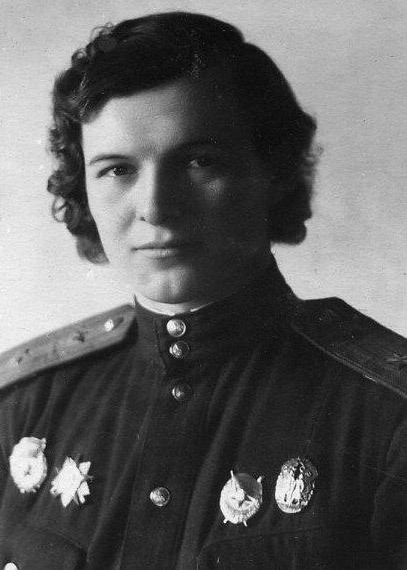 Yevdokiya Bershanskaya, 1943, leader of the Soviet 588th Night Bomber Regiment the only woman awarded the Order of Suvorov; under her command twenty-three aviators in the regiment became Heroes of the Soviet Union (public domain via Ministry of Culture of the Russian Federation)