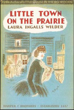 First edition cover of Little Town on the Prairie by Laura Ingalls Wilder, 1941