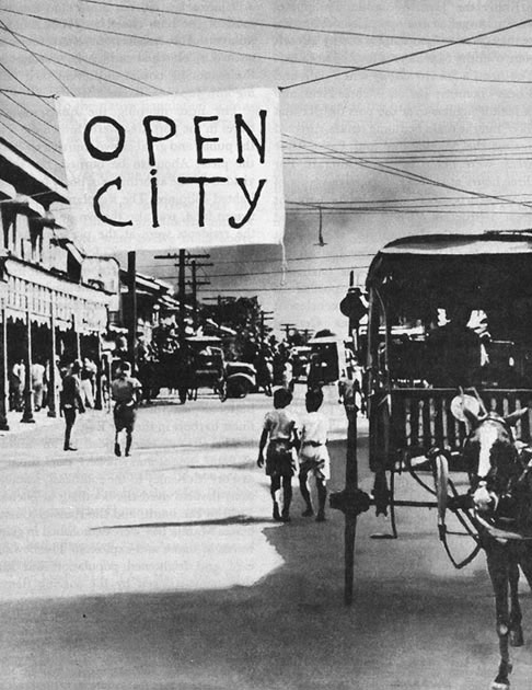 Manila, Philippines, declared an open city 26 Dec 1941 (US Army Center of Military History)