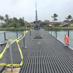 Deck of the submarine USS Bowfin, Pearl Harbor (Photo: Sarah Sundin, 7 Nov 2016)