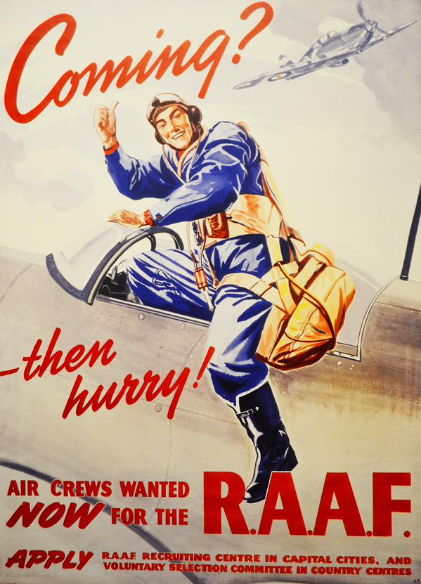 Recruiting poster for the Royal Australian Air Force, WWII