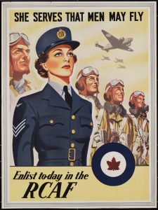 PCanadian Women’s Auxiliary Air Force recruiting poster, 1941