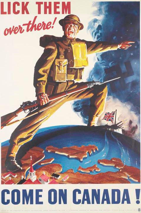 Canadian recruitment poster, WWII (Imperial War Museum)