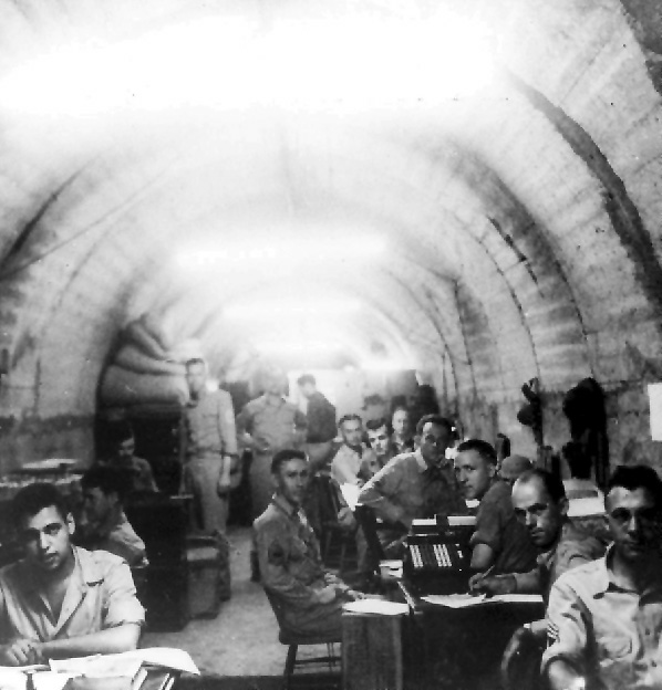 US soldiers in Malinta Tunnel on Corregidor, April 1942. (US Army Center of Military History)