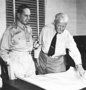 Gen. Douglas MacArthur and Adm. Chester Nimitz, 1942-1944 (US Army Center for Military History)