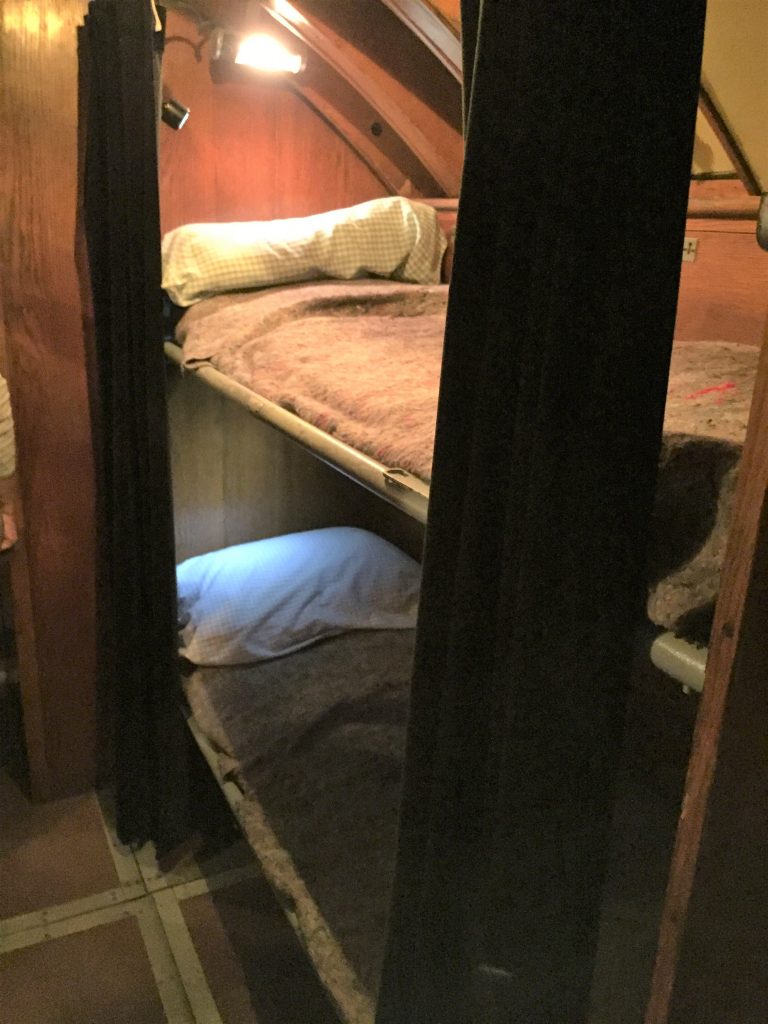 Officers' bunks in U-505, Chicago Museum of Science and Industry (Photo: Sarah Sundin, September 2016).