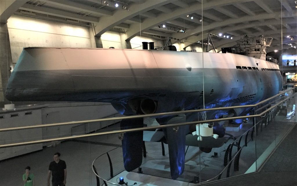 Stern of U-505, Chicago Museum of Science and Industry (Photo: Sarah Sundin, September 2016)