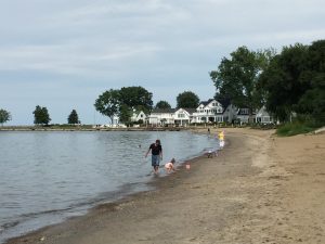 The shores of Lake Erie, Vermilion, Ohio (photo: Sarah Sundin, August 2016)