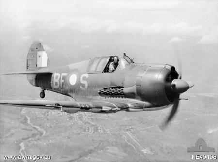 Australian-built CAC Boomerang fighter Sinbad II of No. 5 (Tactical Reconnaissance) Squadron RAAF, Mareeba, Queensland 15 March 1944 (Australian War Museum: NEA0408)
