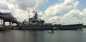 Battleship USS Massachusetts, Battleship Cove, Fall River MA (Photo: Sarah Sundin, July 2014)