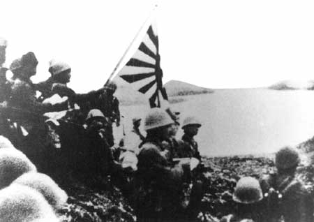Japanese Special Naval Landing Force on Kiska in Aleutian Islands, 6 Jun 1942 (public domain via WW2 Database)