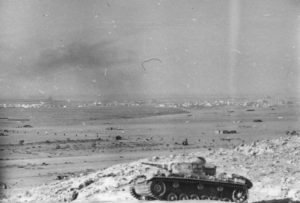 German Panzer Mk III above Mersa Matruh, Egypt, late June 1942 (German Federal Archive: Bild 101I-785-0293-45)