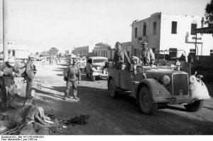 German generals Erwin Rommel and Fritz Bayerlein in Tobruk, Libya, late June 1942 (German Federal Archive: Bild 101I-785-0299-08A)