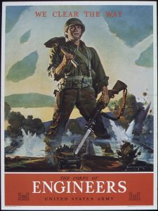 Poster for the US Army Corps of Engineers, WWII