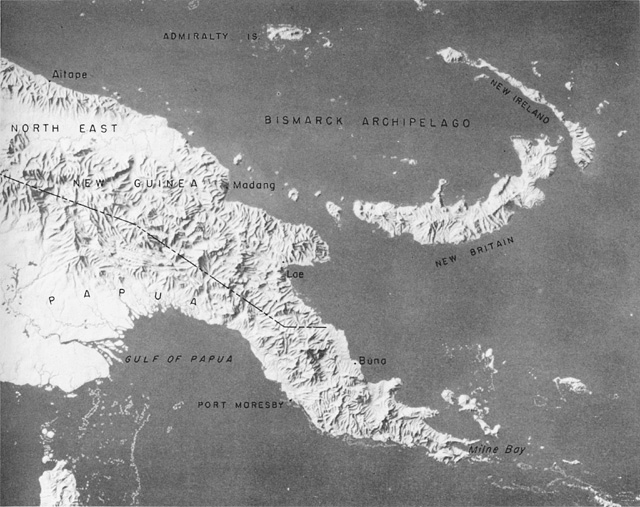 Map of Papua New Guinea (US Army Center of Military History)