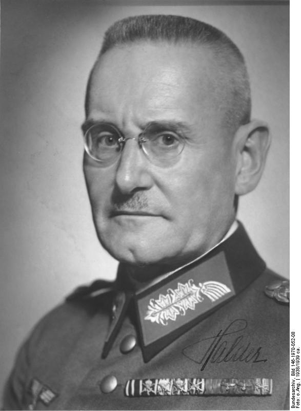 Gen. Franz Halder, 1938 (German Federal Archive: Bild 146-1970-052-08)