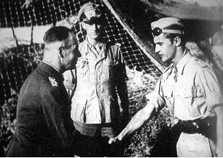 Erwin Rommel and Hans-Joachim Marseille, Libya, 16 Sep 1942 (public domain via WW2 Database)