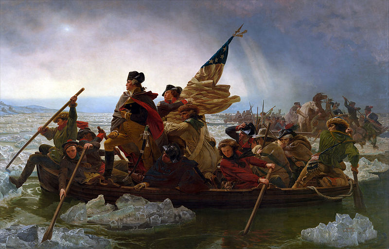 Washington Crossing the Delaware by Emanuel Leutze (public domain via Metropolitan Museum of Art: 97.34)