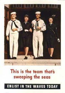 WAVES recruitment poster, US, WWII