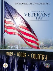 Veterans Day 2022 poster (US Department of Veterans Affairs)