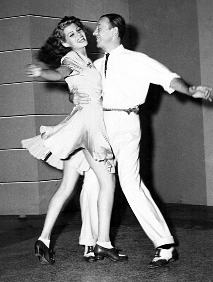 Publicity photo of Fred Astaire and Rita Hayworth for 1942 film You Were Never Lovelier (public domain via Columbia Pictures via Wikipedia)