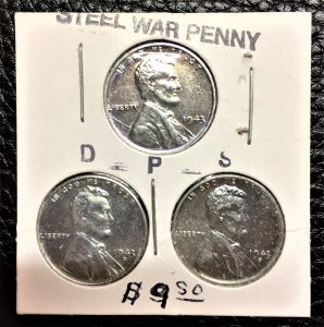 Steel pennies, 1943 (Sarah Sundin collection)
