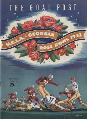 Program for the 1943 Rose Bowl Game (Savannah Morning News)