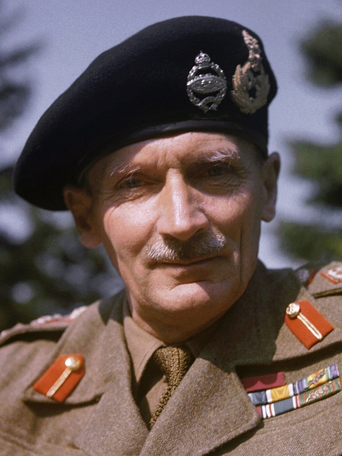 Gen. Bernard Montgomery during a visit to England, 1943 (Imperial War Museum: TR 1037)