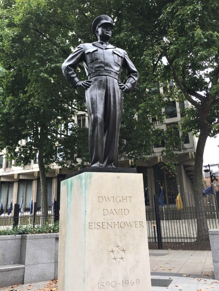 Statue of Gen. Dwight D. Eisenhower, Grosvenor Square, London, September 2017 (Photo: Sarah Sundin)