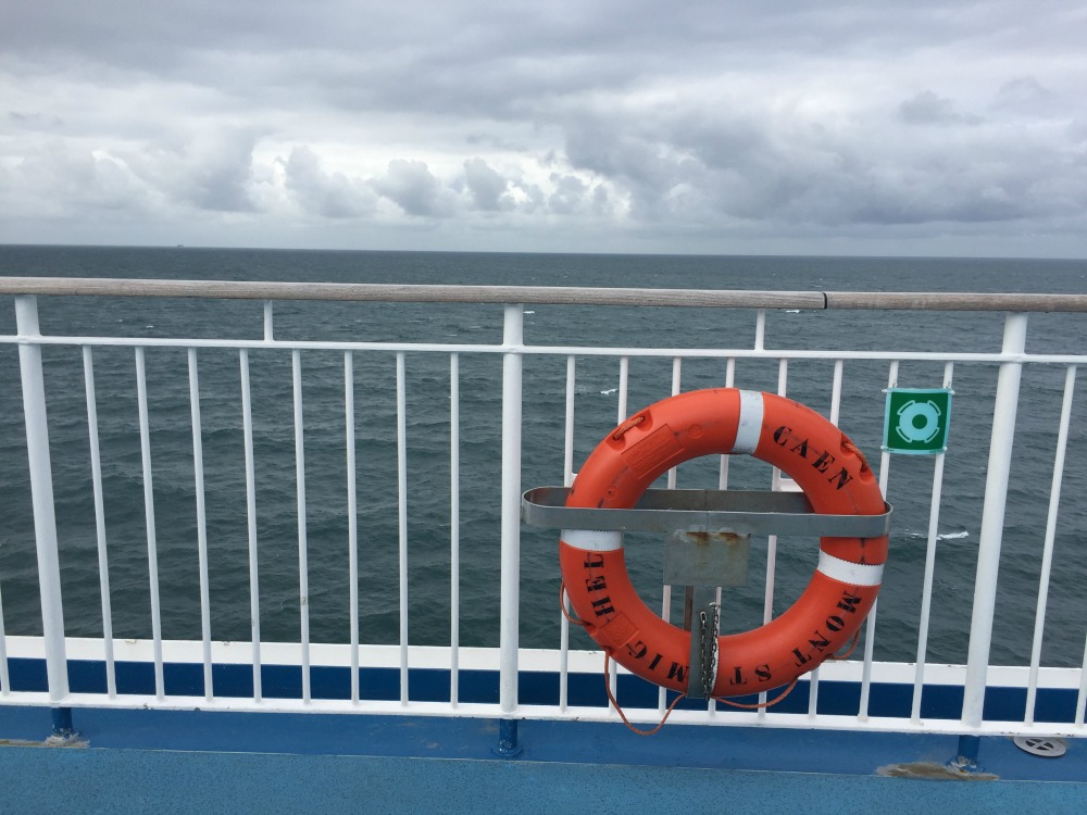 On board ferry Mont St. Michel in the English Channel, September 2017 (Photo: Sarah Sundin)