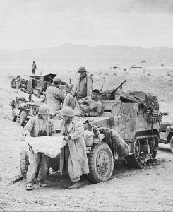 US armor near El Guettar, Tunisia, 23 March 1943 (US Army Center of Military History)