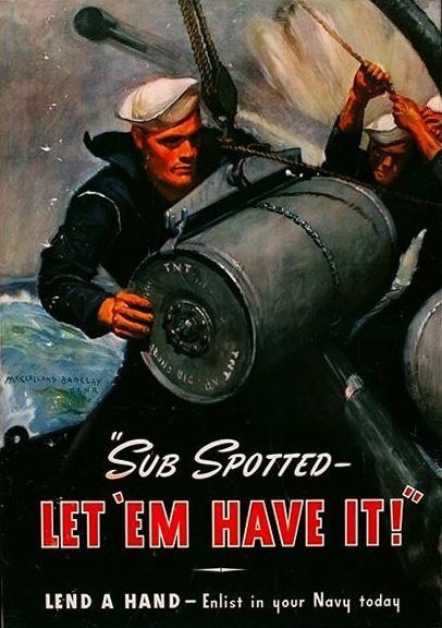 US Navy recruiting poster, WWII
