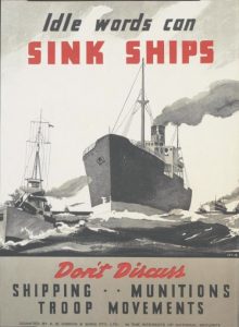 British poster, World War II