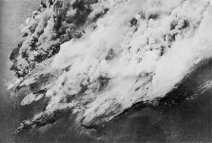 Allied air raid on Pantelleria Island in the Mediterranean, May-June 1943 (US Army Air Force photo)
