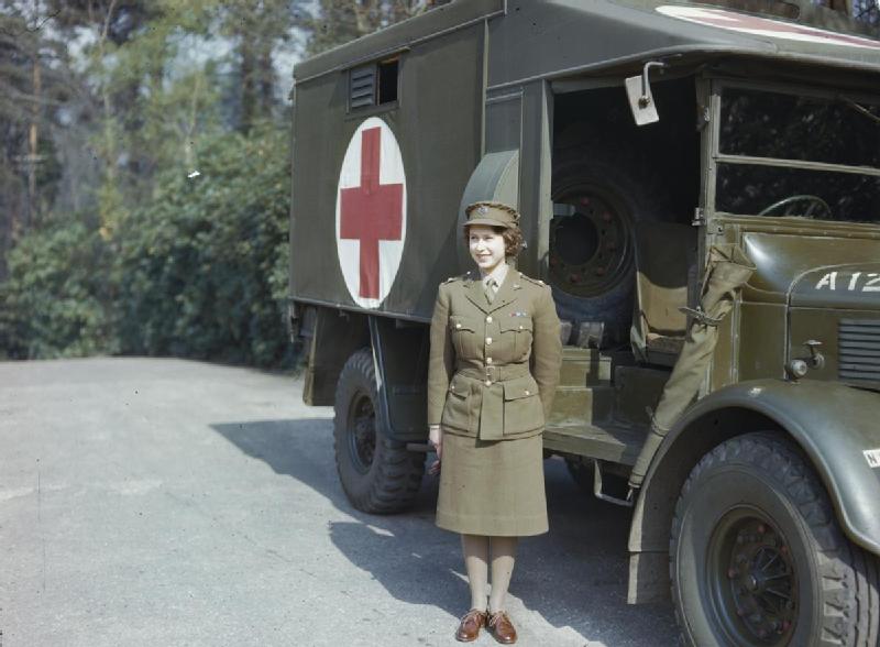 Princess Elizabeth, 2nd Subaltern in the Auxiliary Territorial Service, April 1945 (Imperial War Museum: TR 2832)