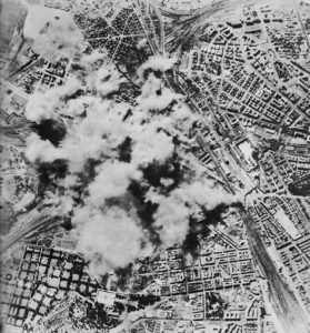 First US Army Air Force bombing of Rome, 19 July 1943 (US Army Air Force photo)
