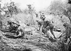 Commandos of Australian 2/3rd Independent Company north of Orodubi (between Mubo and Salamaua), New Guinea, 29 July 1943 (Australian War Memorial: 127976)