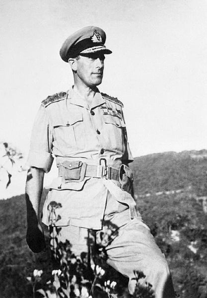 Adm. Lord Louis Mountbatten, Arakan Front, Burma, February 1944 (Imperial War Museum)