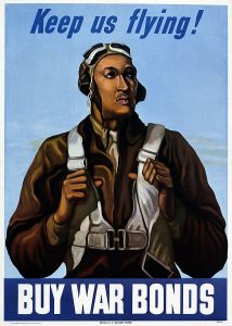 US War Bond poster promoting the Tuskegee Airmen, 1943 (US National Archives: 514823)