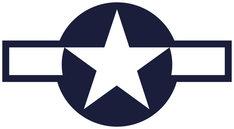 US national insignia for aircraft, August 1943-January 1947