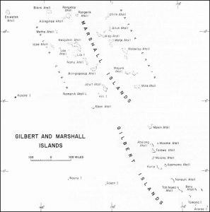Map of the Gilbert and Marshall Islands, Central Pacific (US Army Center of Military History)